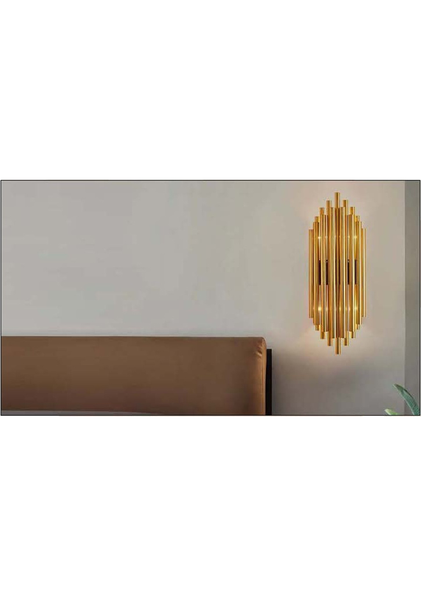Beyond Lights - Gold Tube Sconce- GL